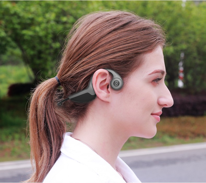 fmj骨传导耳机运动跑步真无线蓝牙耳机头戴式防水