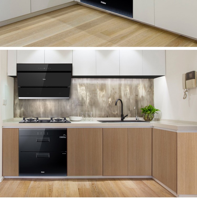 海尔haier消毒柜嵌入式小型家用光波巴氏物理消毒碗柜二星级