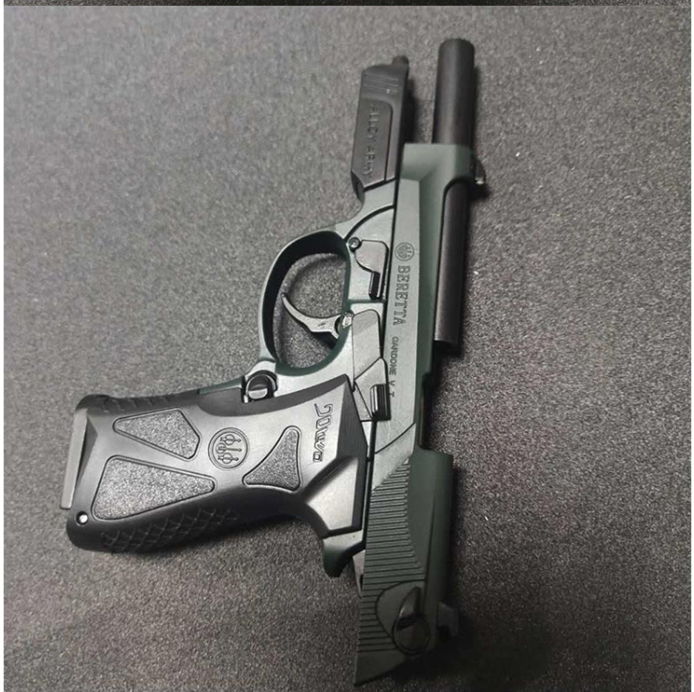 玩具模型合金军事收藏礼品全金属大号可抛壳不可发射精工抛壳1911枪色