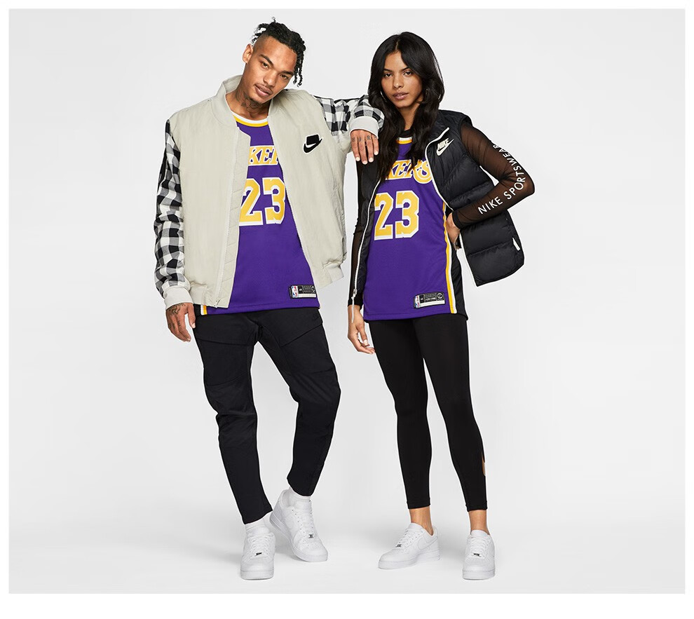 耐克洛杉矶湖人队男子球衣nike statementedition nbajersey aa7097