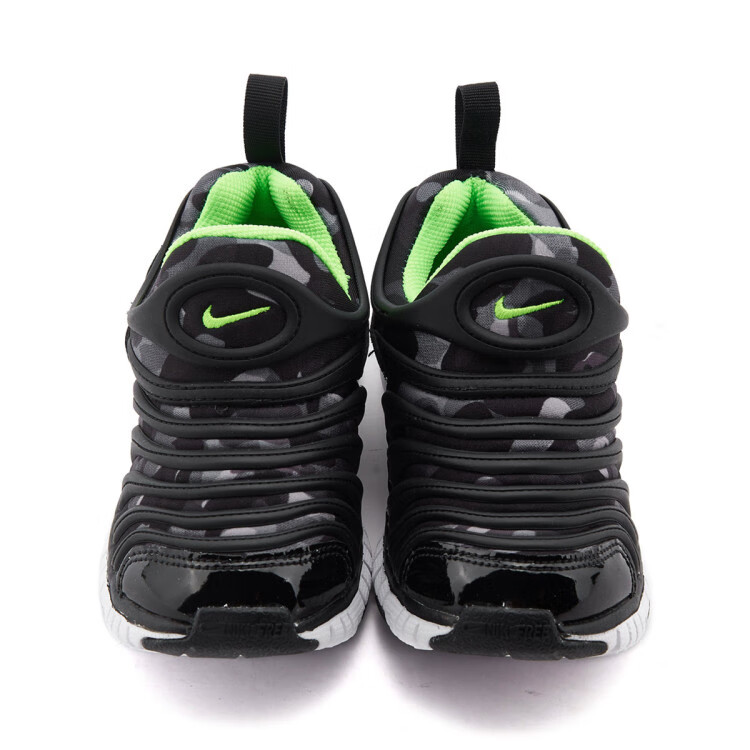 耐克nike dynamo free 男子中童耐磨缓震跑步鞋 毛毛虫 黑色 28