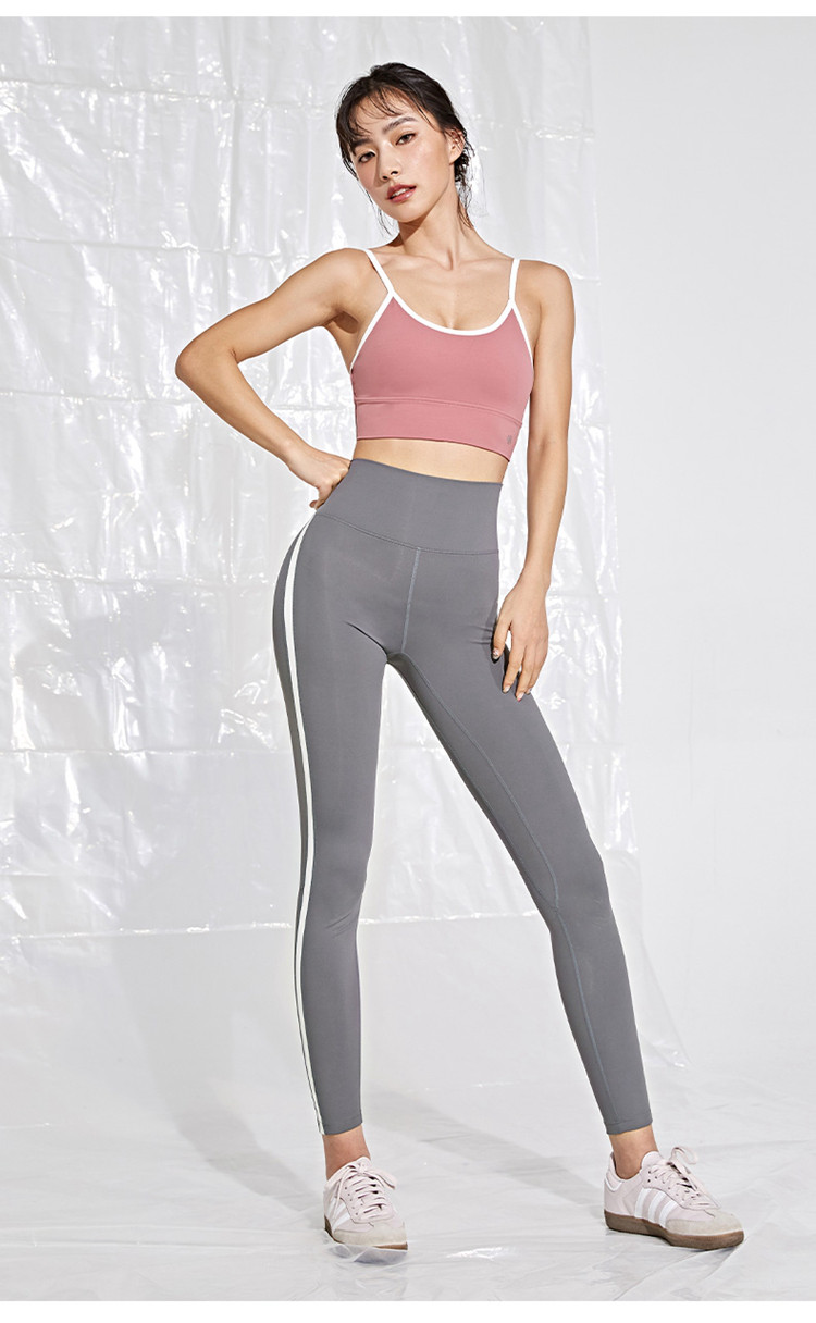 loli 健身瑜伽裤春季速干紧身裤女高腰打底裤弹力跑步运动裤 午夜黑 l