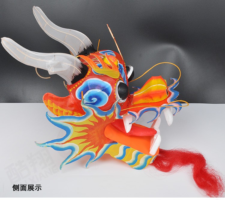 大型立体龙头蜈蚣风筝手绘龙头蜈蚣风筝立体风筝外事礼品手工制作15cm