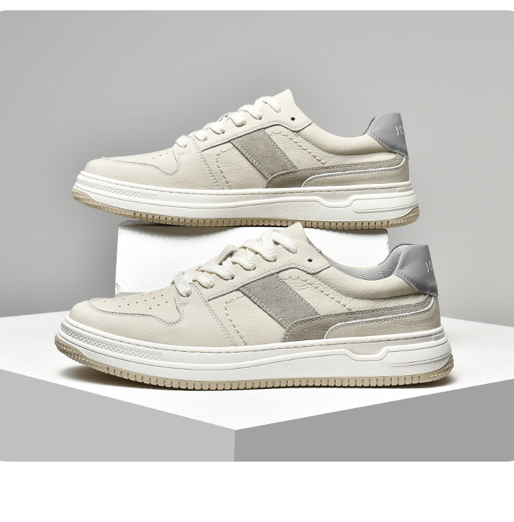 卓诗尼josiny 2022年夏季新款男士休闲鞋舒适百搭小白鞋系带低帮板鞋