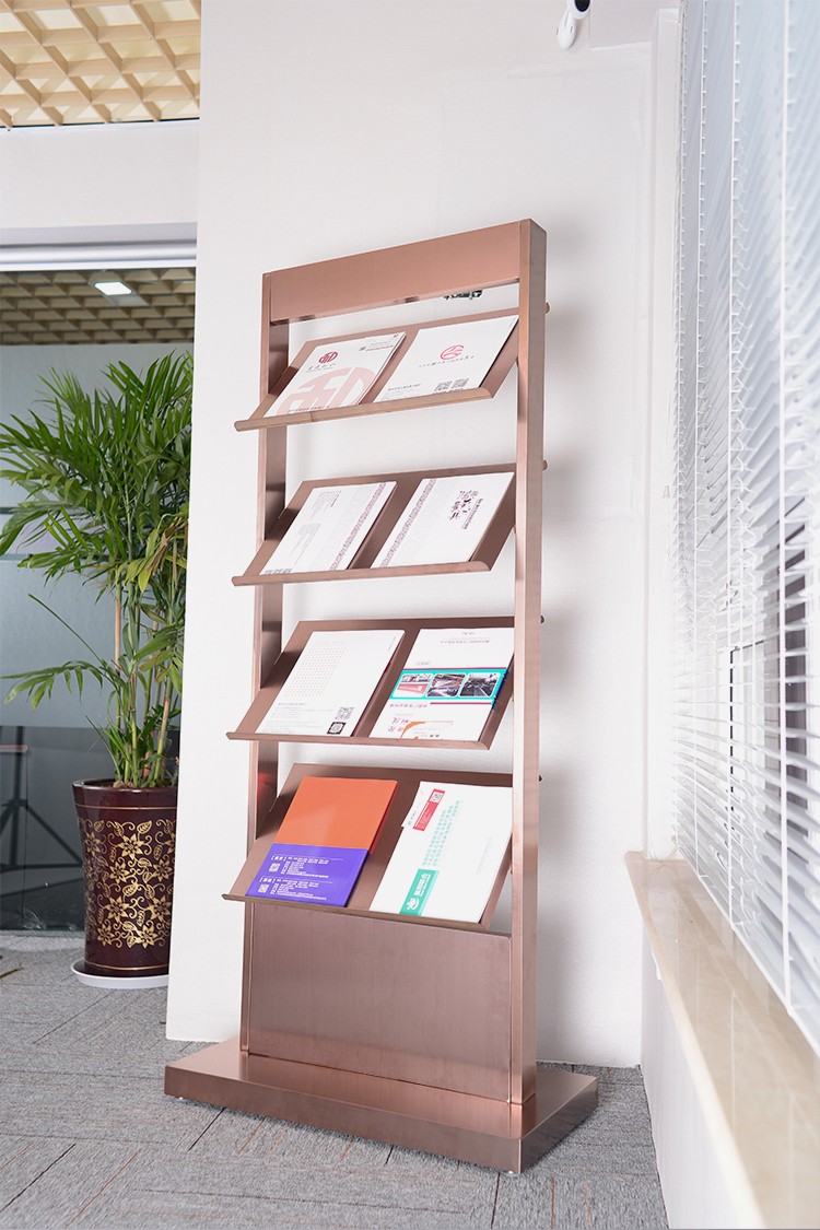oeny宣传册资料架落地展示架户型图立式多层报刊杂志架书籍报纸收纳架