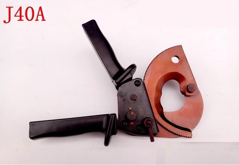 千代电缆剪棘轮线钳剪刀齿轮钢芯电缆剪刀手动钢绞线断线钳 j13精品钢