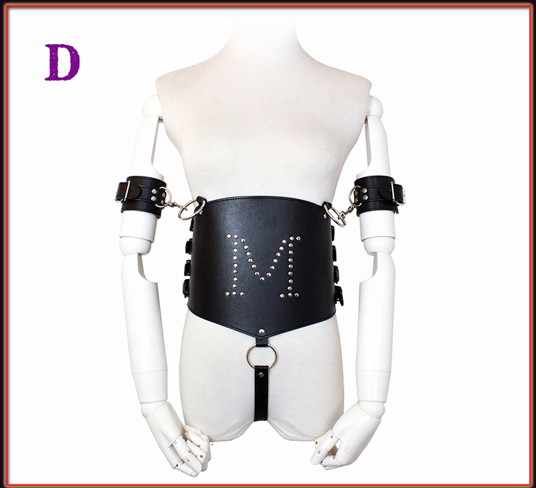 桃色缘角色扮演捆绑束缚带绳衣皮革衣紧缚衣sm情趣用品男女用器具sm