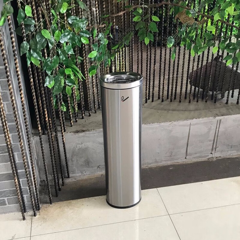 柱烟蒂柱灭烟桶带烟灰缸垃圾桶烟头收集器南方灭烟柱吸烟区户外灭烟筒