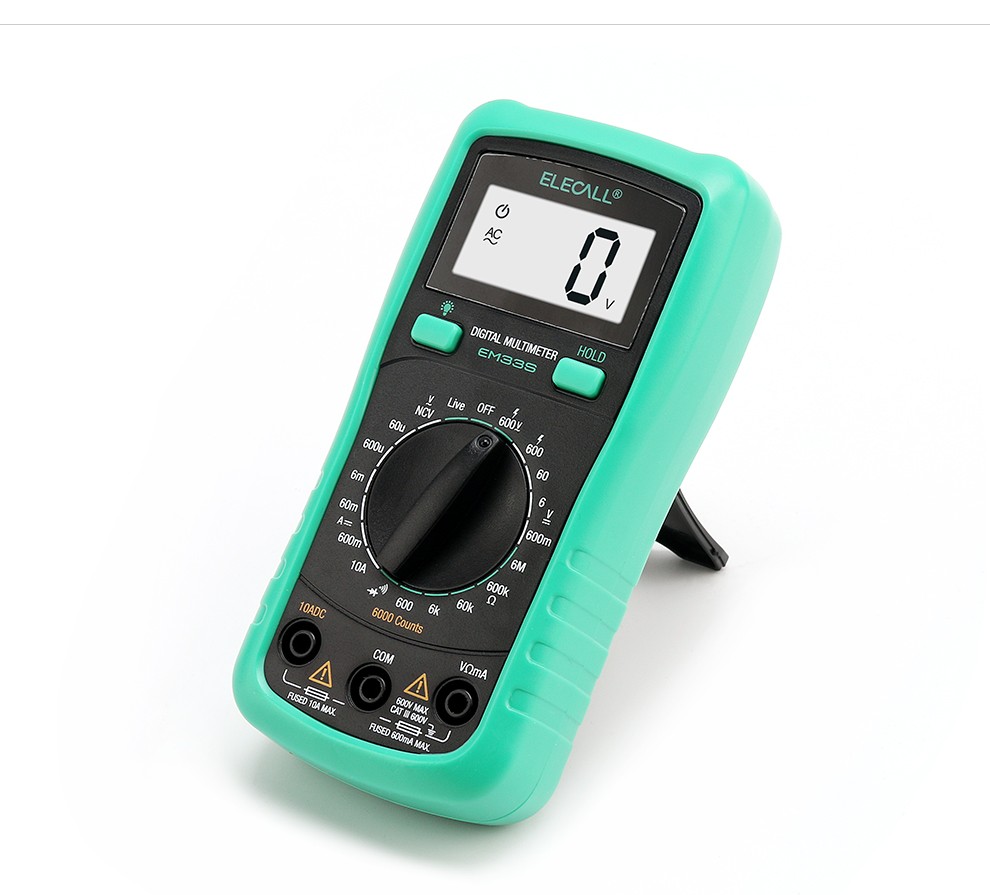 伊莱科(elecall) emax5万用表数字数显万能表背光防烧小型袖珍高精度