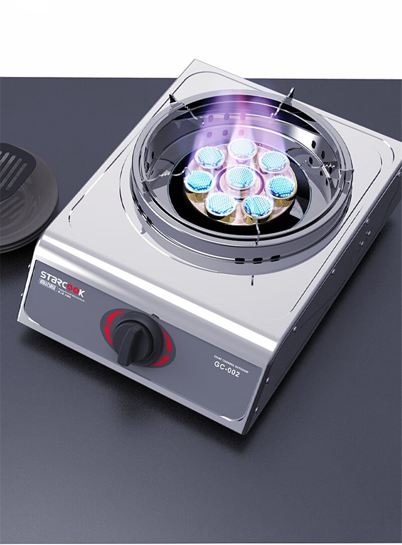 煤气灶单灶 液化气台式燃气灶天然气家用带防风罩煤气灶节能单灶 聚旋