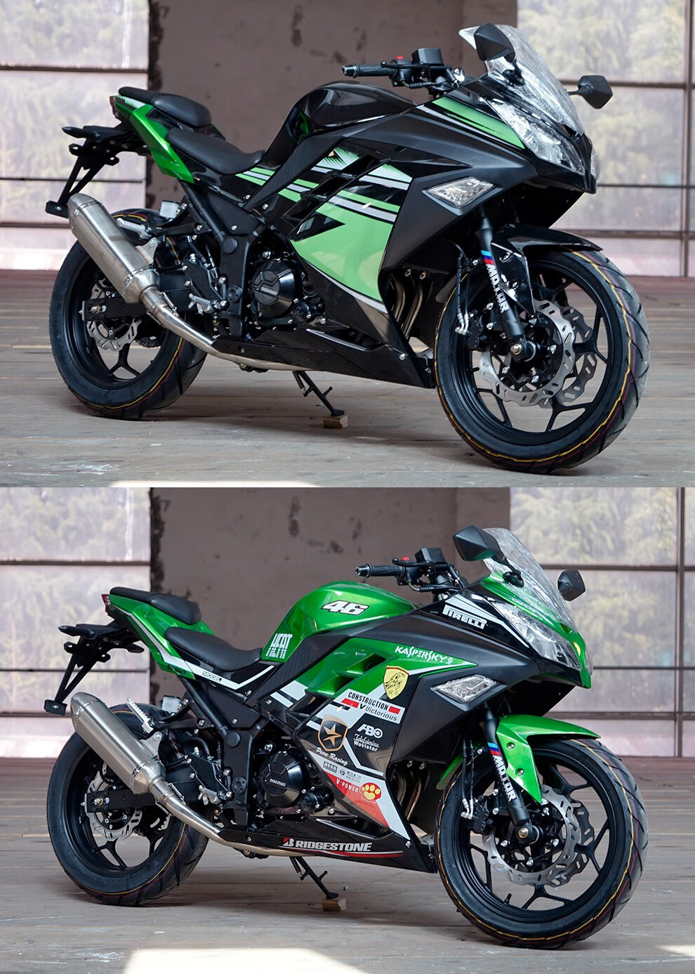 全新小忍者摩托车跑车国四电喷moto公路赛地平线忍者趴赛摩托车机车