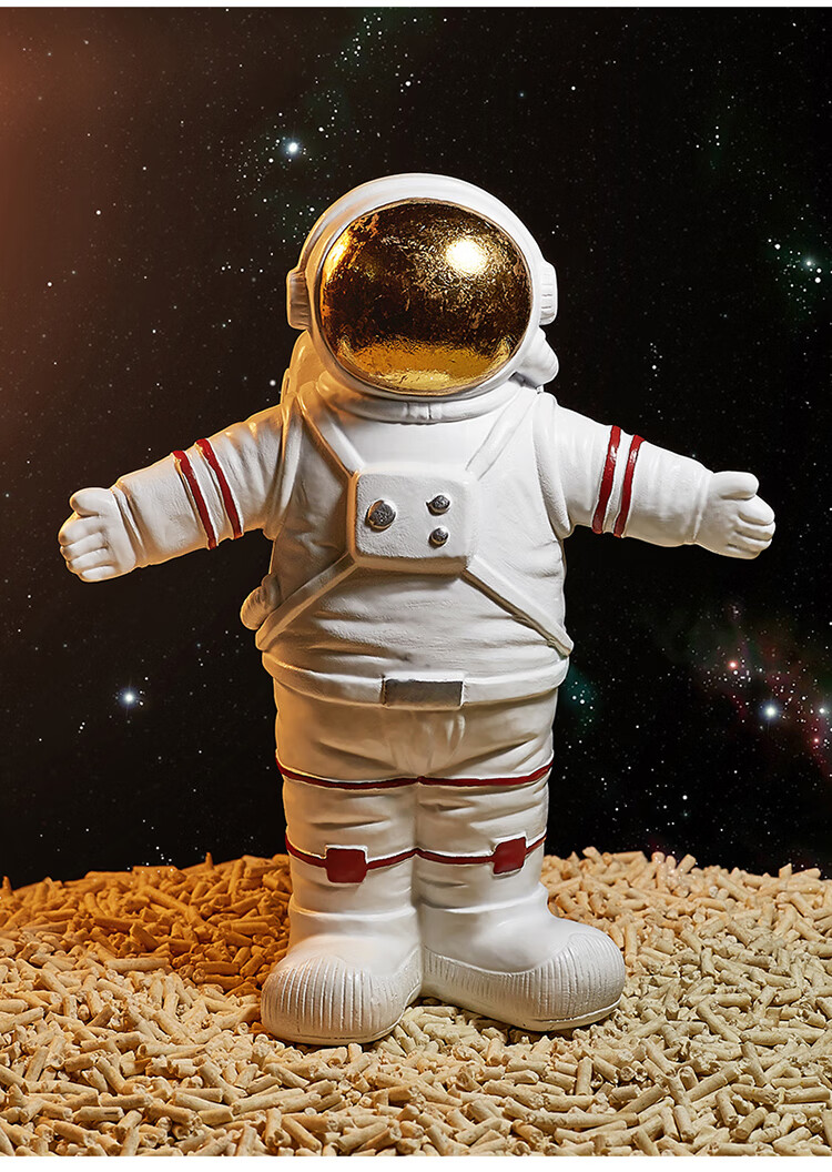 创意儿童房摆件北欧风格航天员太空人月球模型宇航员摆件家居装饰品