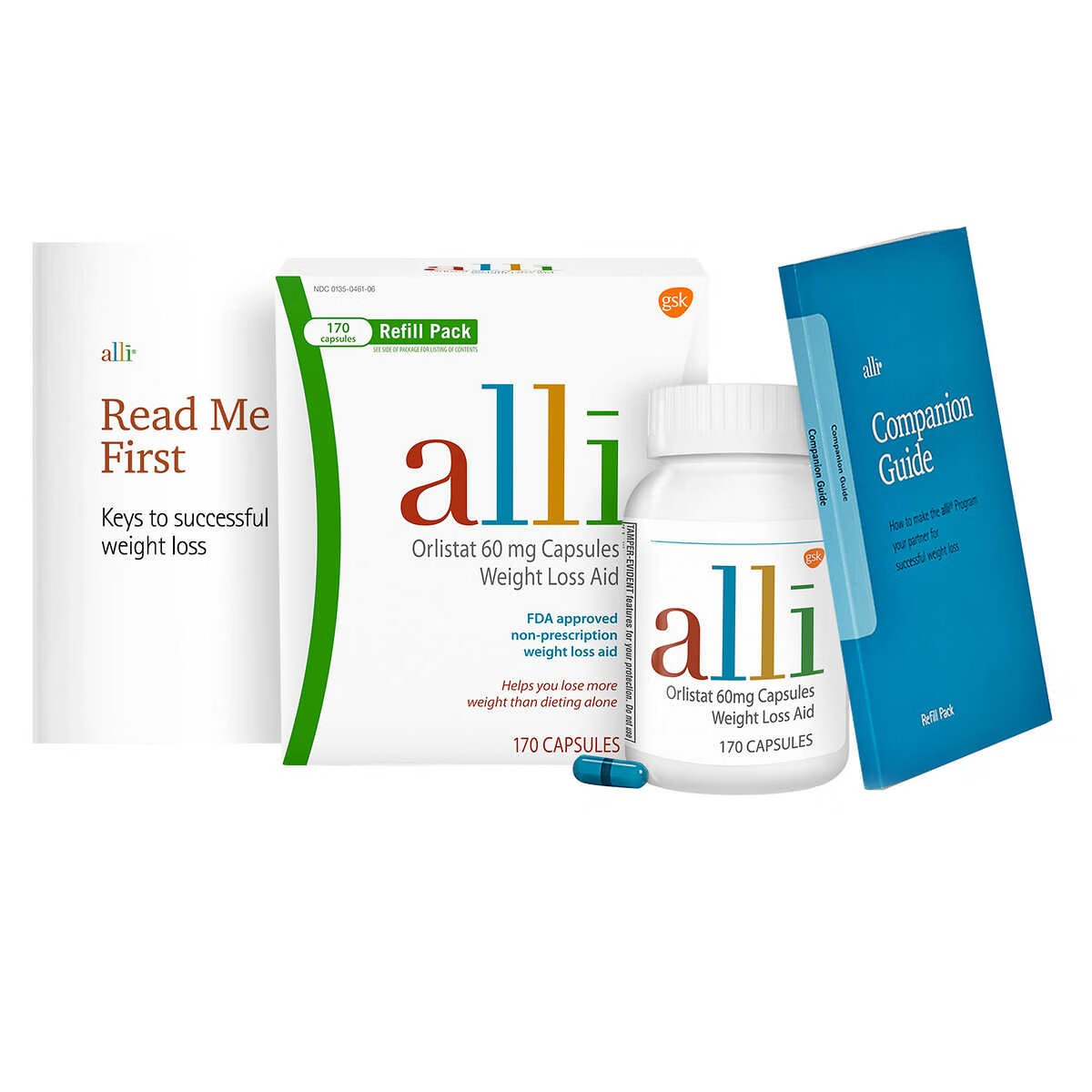 爱丽alli orlistat 奥利司他胶囊 减轻体重 美体塑身