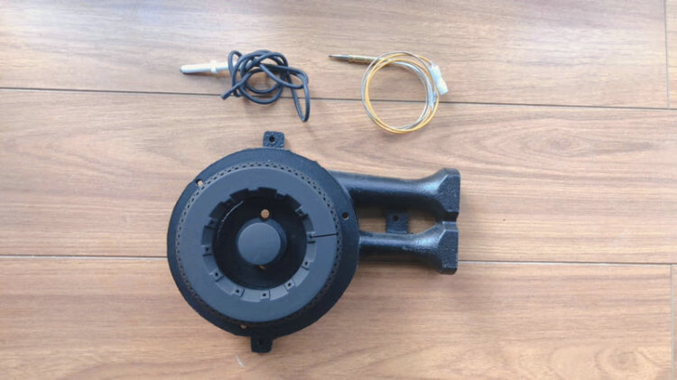 适用于老板燃气灶配件7g026b01火盖铜芯炉头点火针感应左边小尺寸配件