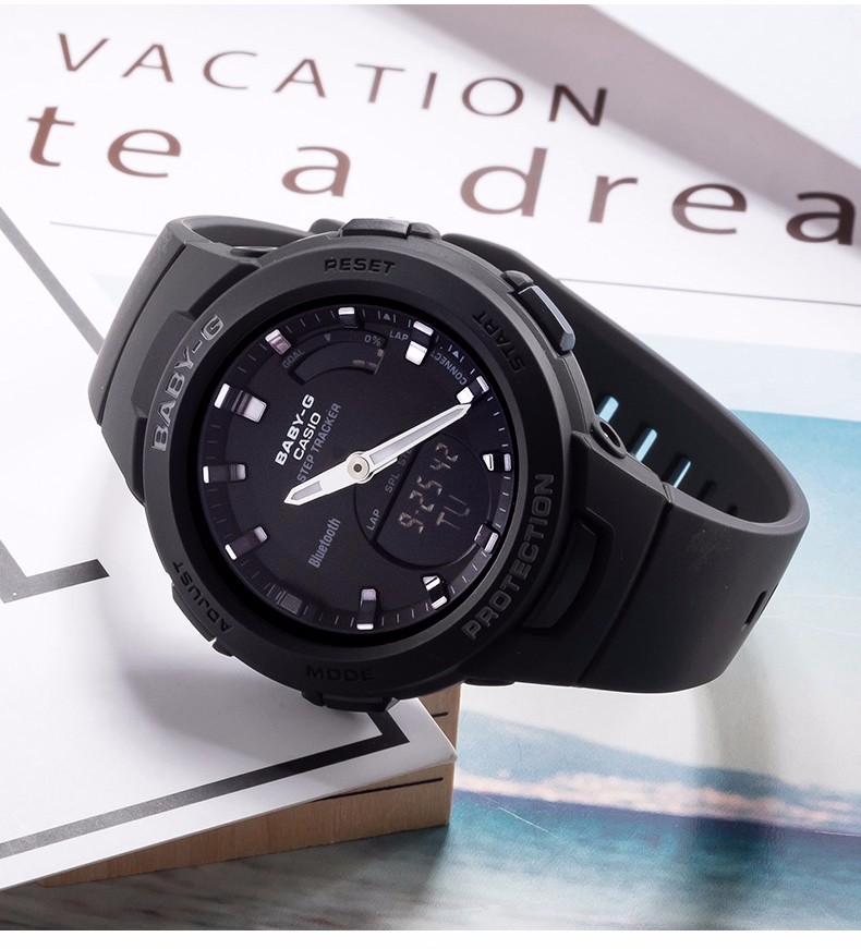 girls手表粉色时尚潮流运动女士手表 gma-s110mp-4a1pr