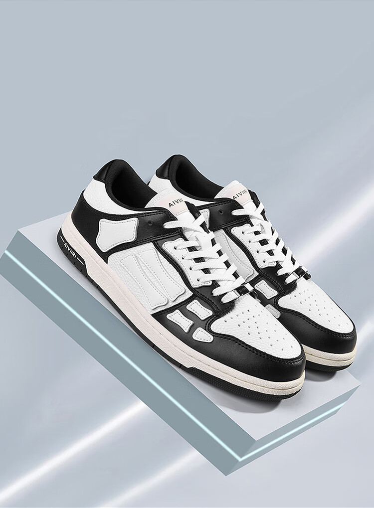 amir杨幂王一博同款骨骼骨头鞋女黑白休闲板鞋男鞋秋冬鞋子男潮 鼎级