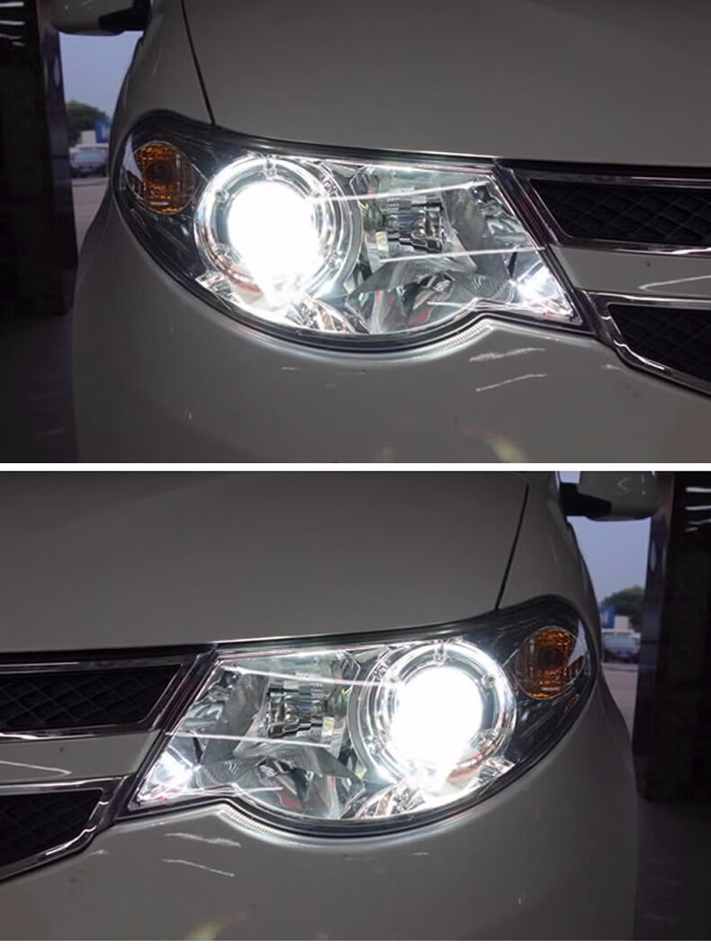 雪袍 五菱宏光大灯总成 新五菱宏光s前大灯氙气灯前照灯海5双光透镜