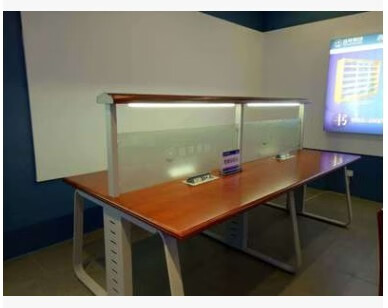 送货上门定制图书馆阅览桌带灯读书桌钢木源头厂家可出技术方案配套