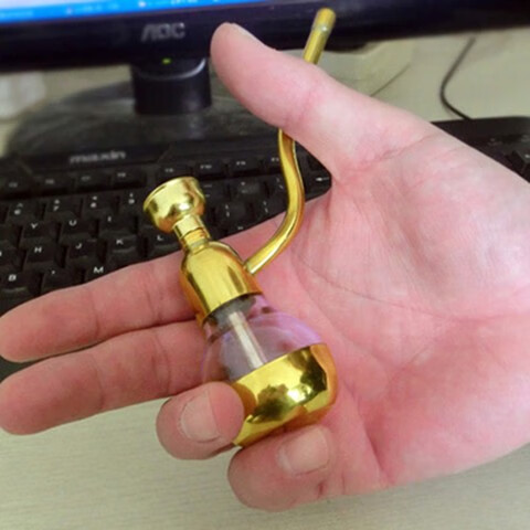 特价处理高端轻奢酷芙承特价中国金泰黄铜水烟壶男士烟斗烟丝卷烟2用