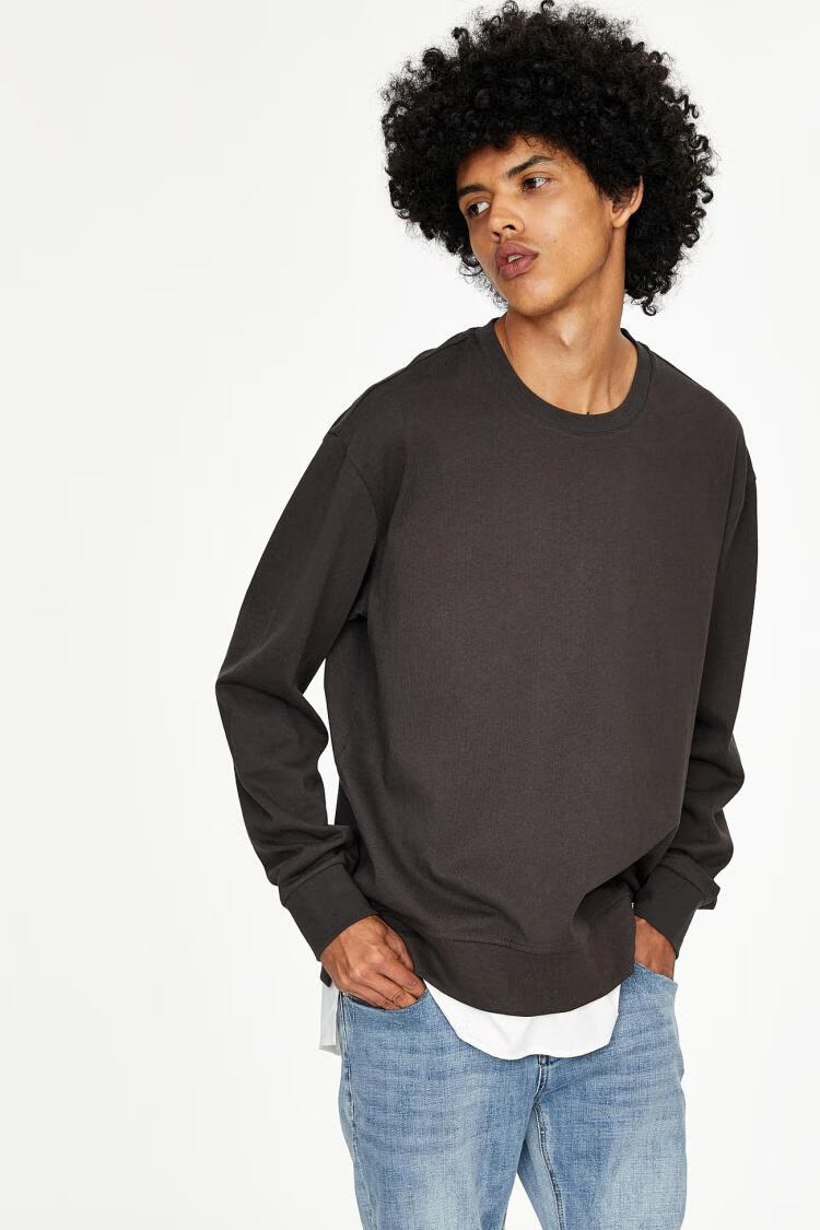 urban revivo ur男装时尚休闲简约易搭圆领t恤衫ml02r4mf2000 中灰 xl