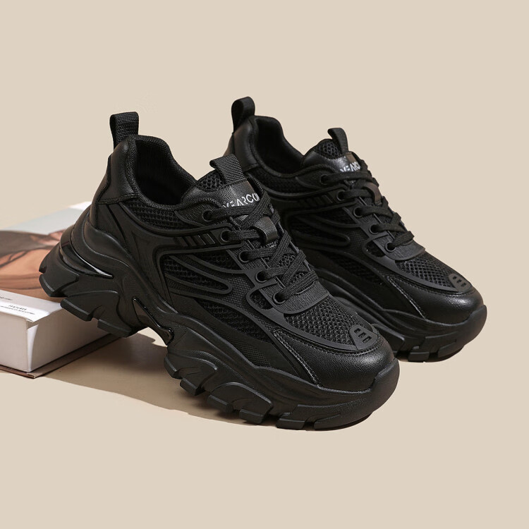 意尔康yearcon 老爹鞋女2022新款秋季女鞋增高运动休闲鞋子女百搭运动