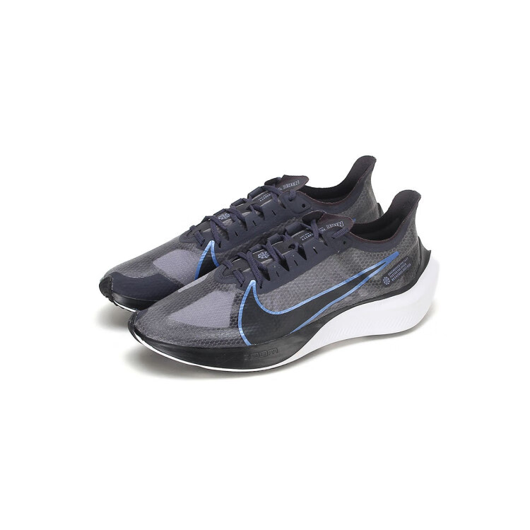 耐克nike zoom gravity 男款透气缓震低帮跑步鞋男鞋 黑色/灰色 42.