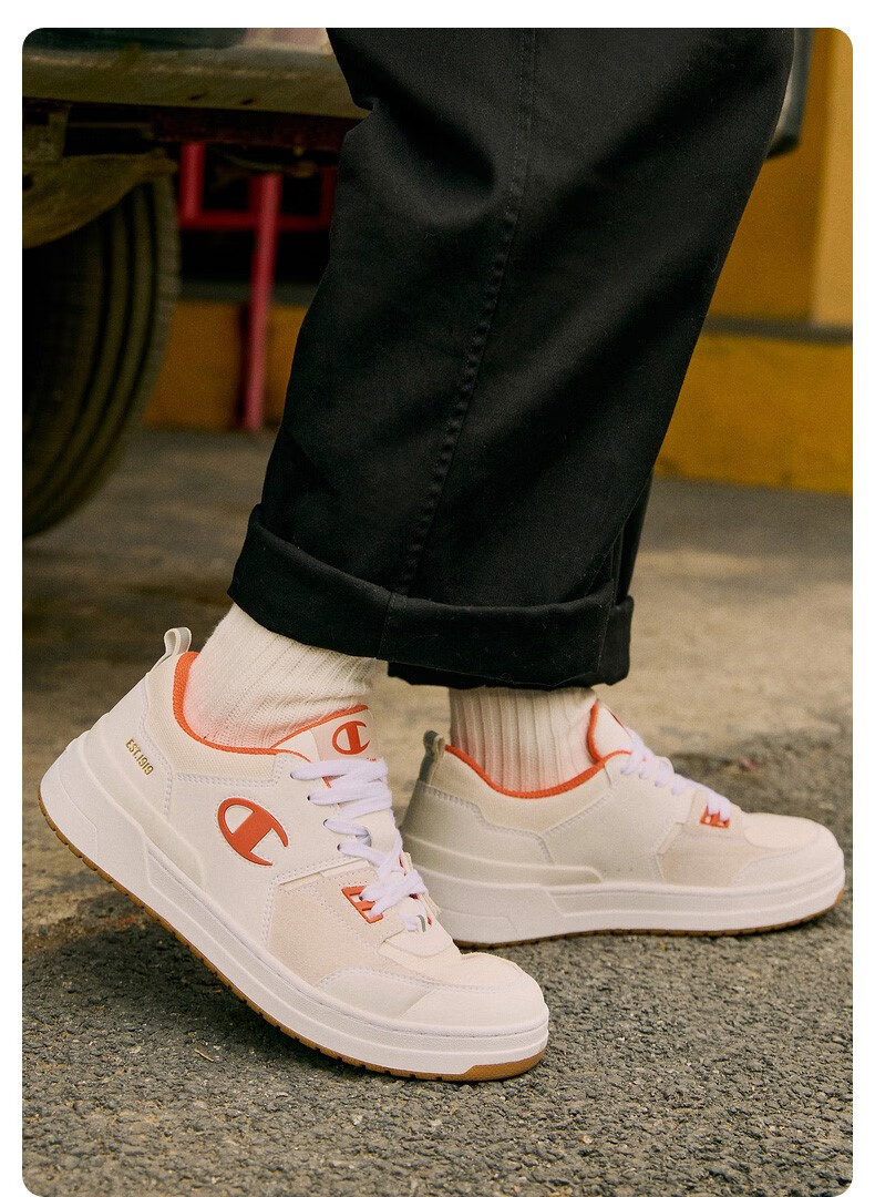 冠军champion板鞋男女鞋2022夏季情侣运动鞋休闲鞋小白鞋u2afctw04