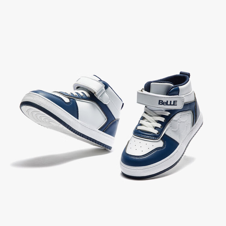 百丽belle 【校园小白鞋】22年冬新品儿童运动鞋男女童百搭休闲运动