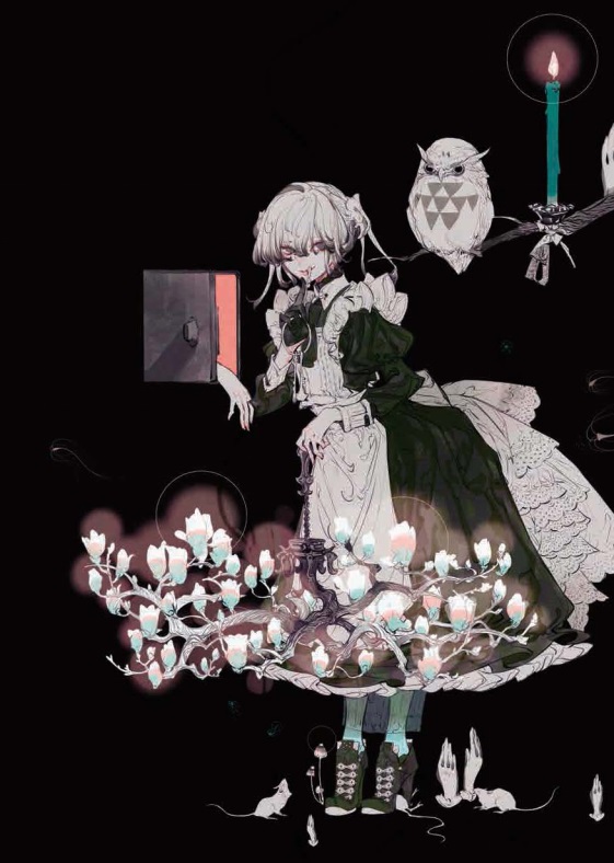 正版仄白初画集日本插画家仄白第一本画册集思春期