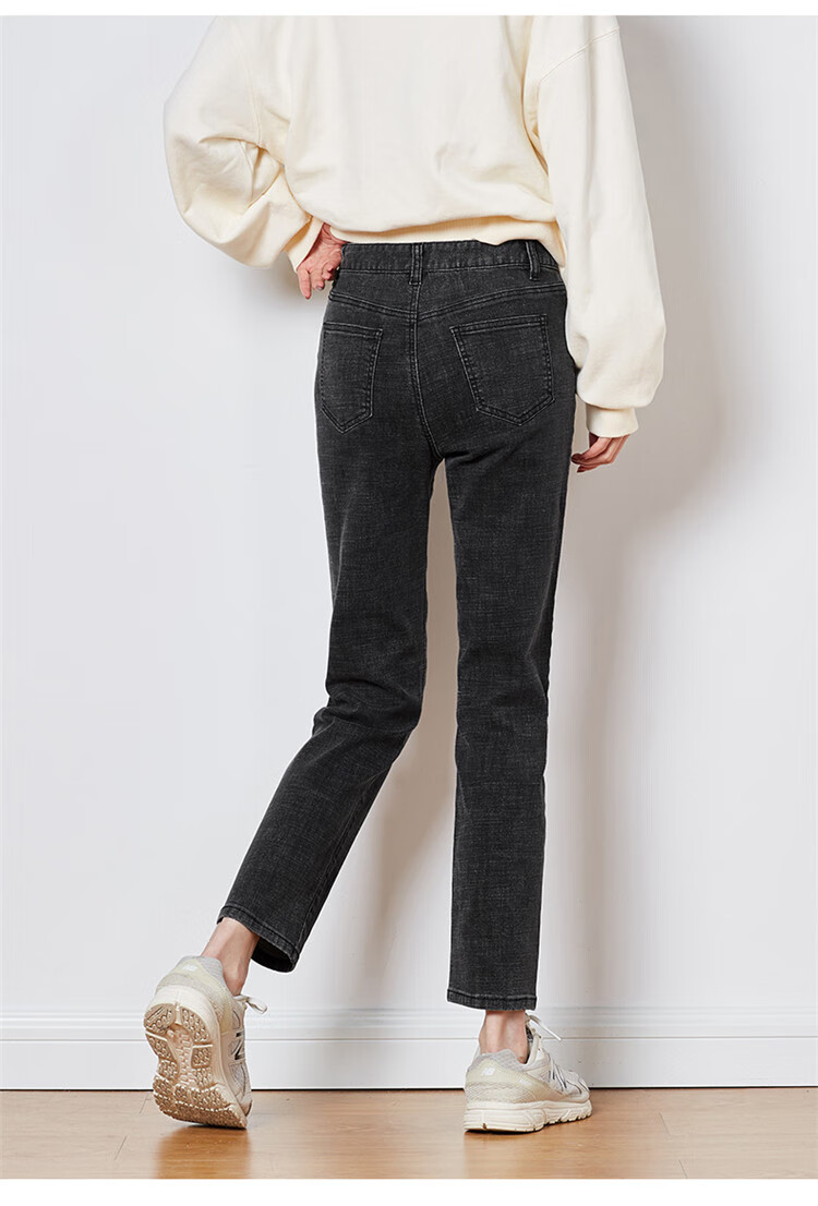 唐狮tonlion 合体直筒牛仔裤女牛仔裤直筒裤女牛仔长裤女士牛仔裤女