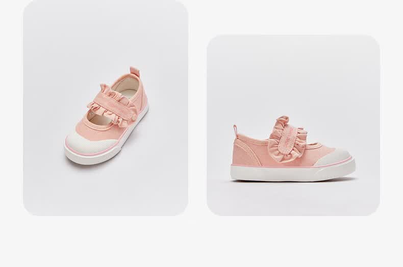 戴维贝拉童鞋女童帆布鞋软底儿童板鞋2022年春季新款鞋子小童宝宝学步