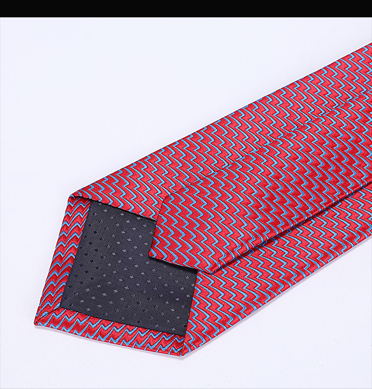 莱恩雷迪lienridy绅士大牌气质花纹商务休闲百搭男士领带红色均码