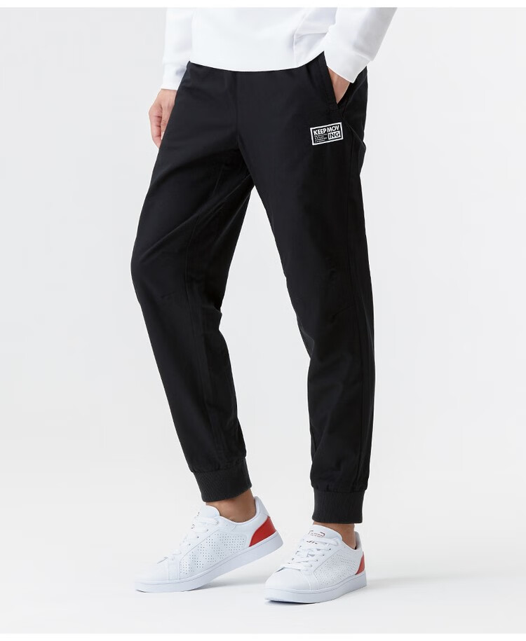 安踏anta 男装休闲工装裤春上新款运动收口小脚裤布裤卫裤长 a92203