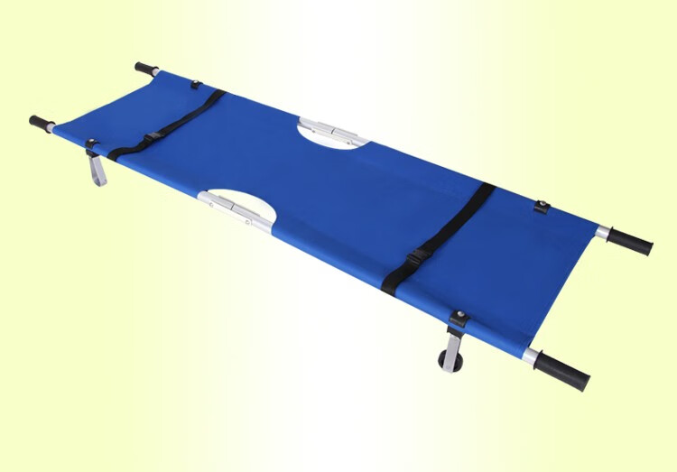 多功能加固户外带轮简易担架床家用车急救牛筋津软帆布护理救护车担架