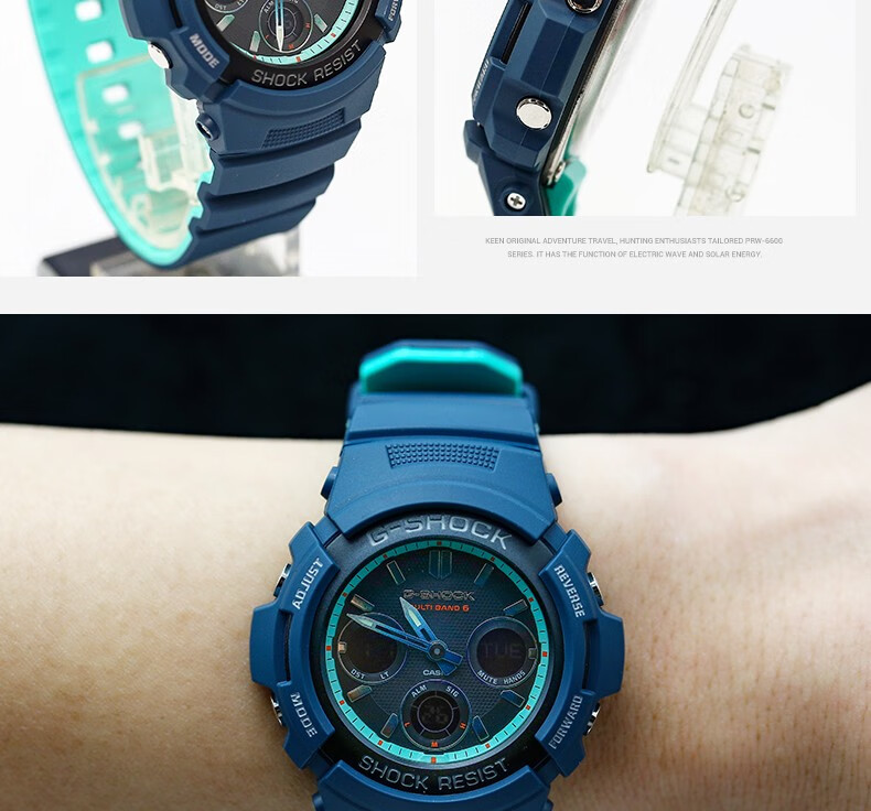 卡西欧casio手表gshock防水防震电子运动男士腕表awgm100sby1a