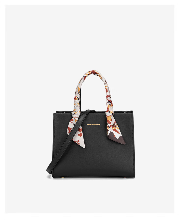 马克华菲fairwhale真牛皮婚包新娘手提包高级优雅配丝巾女包大容量斜