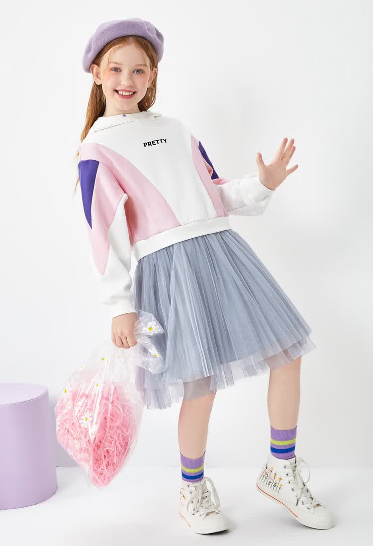 巴拉巴拉balabala 童装女童连衣裙儿童裙子秋装2020新款女大童卫衣纱