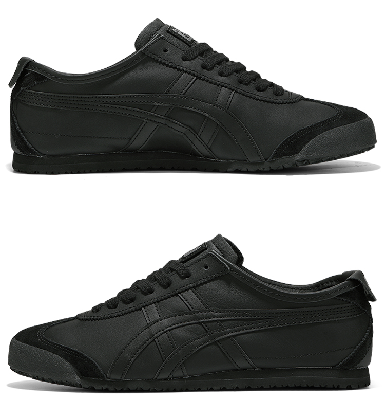 onitsuka tiger鬼冢虎mexico66男女运动鞋 休闲鞋纯黑d4j2l-9090 如图