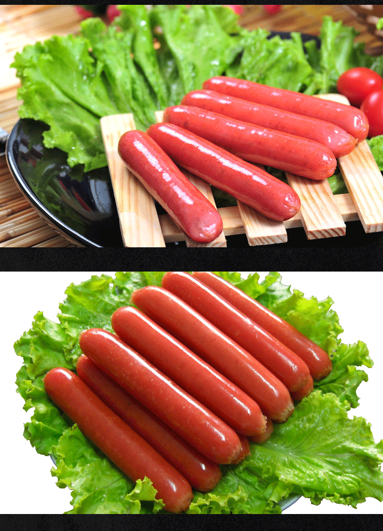 【优选产品】原味烤肠50根装热狗烤肠手抓饼烤肠烧烤专用香肠整箱批发