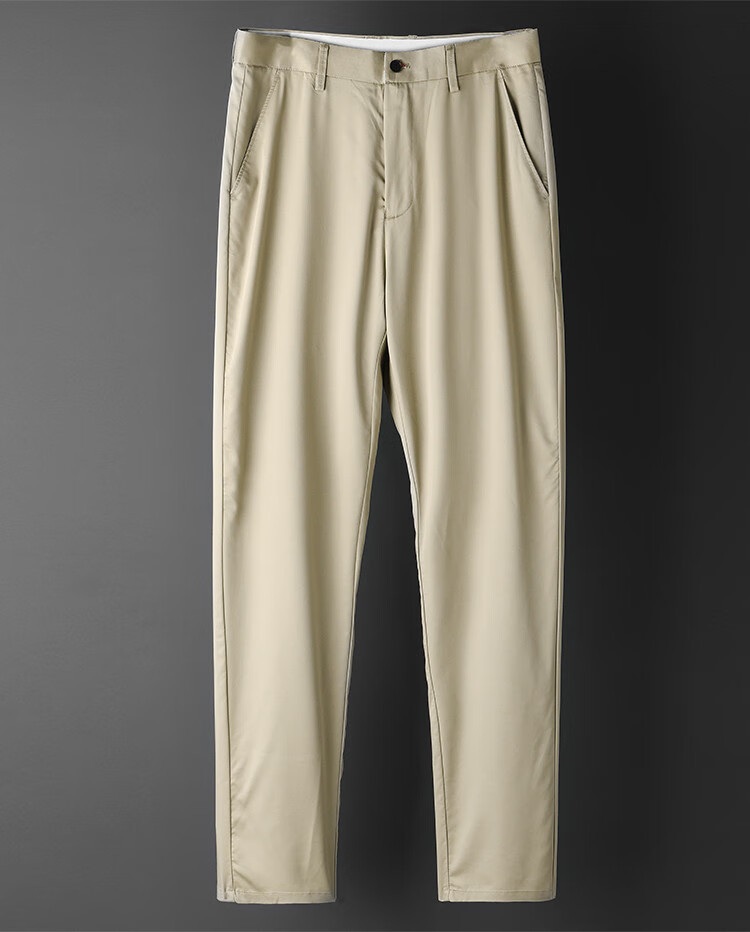 卡帝乐鳄鱼cartelo天丝棉男式休闲裤新款时尚百搭商务纯色男士长裤子