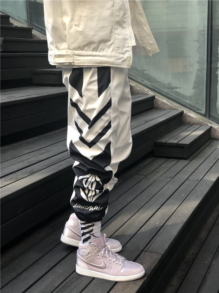 lonelywalker秋冬季新款独行者裤子男阴阳束脚裤长裤男女情侣装宽松