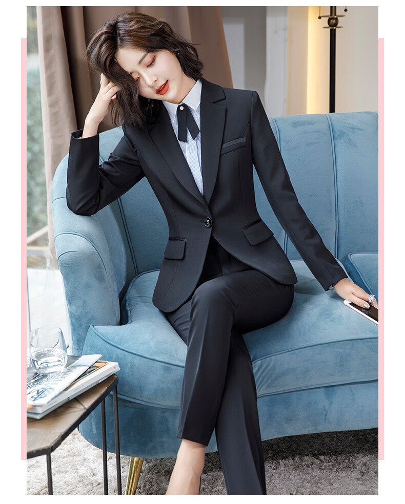 桑影2020春季新款西装女士职业套装时尚ol职业装西服正装气质工作服