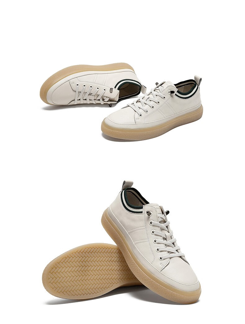 teenmix天美意男鞋休闲鞋男鞋子2021年商场同款真皮休闲皮鞋男运动鞋