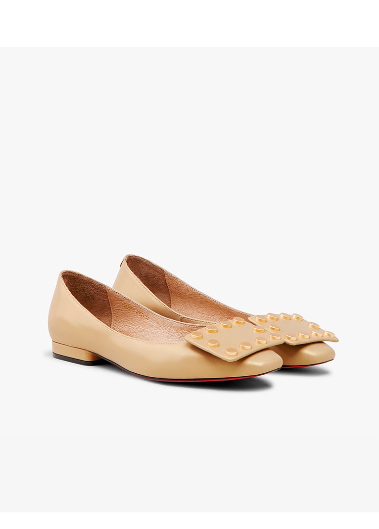 coupdefoudrecdf女鞋经典推荐春季新款韩版真皮小皮鞋浅口方头低跟