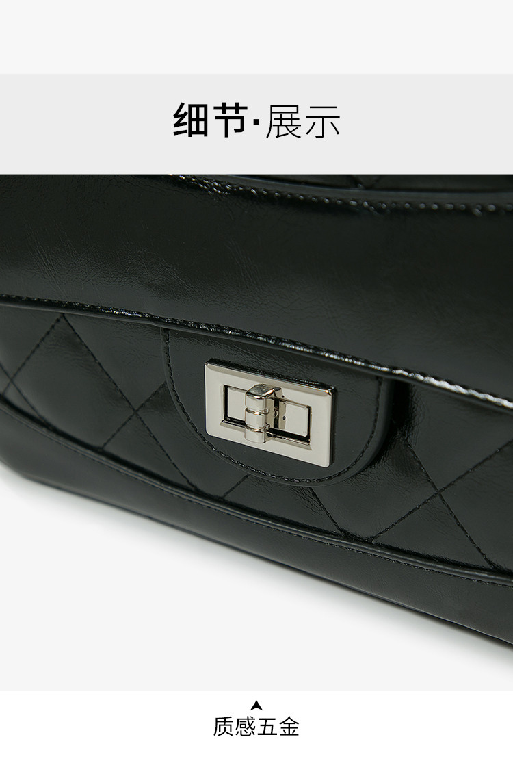 卓诗尼josiny包包新款链条腋下小方包时尚女包小众单肩女士斜挎包米