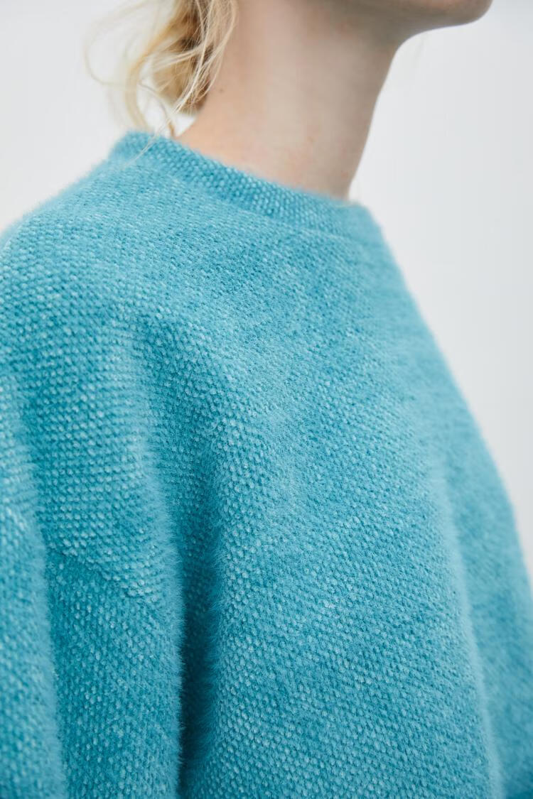 urban revivo ur休闲简约圆领厚款落肩袖t恤yl45s4mn2000 雾霾绿 m【