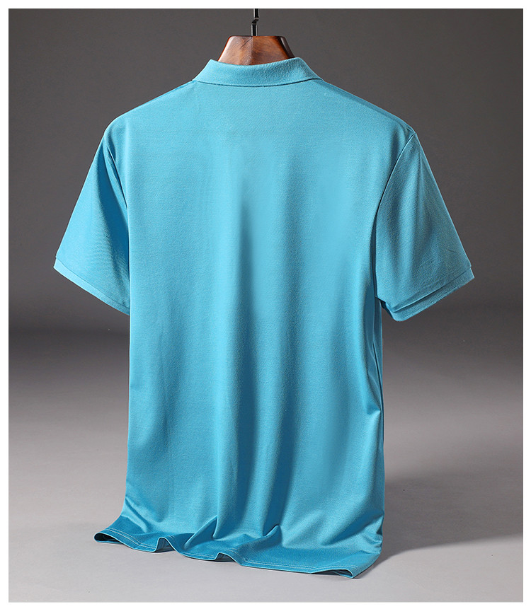 专柜夏季新品经典时尚草体logo设计百搭舒适男polopolo衫 葱青色 m