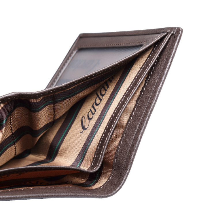 卡丹路cardanro 男款钱包竖款卡包头层牛皮钱夹真皮男士皮夹休闲时尚