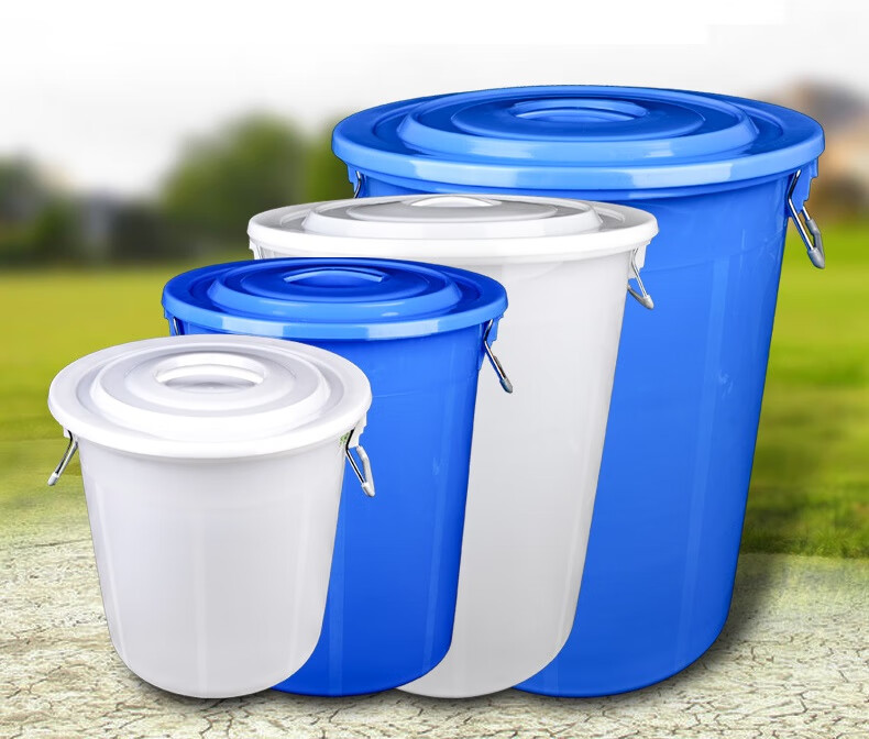 fghgf 大水桶塑料桶家用储水用大号加厚桶子超大潲水桶100升大桶餐厅