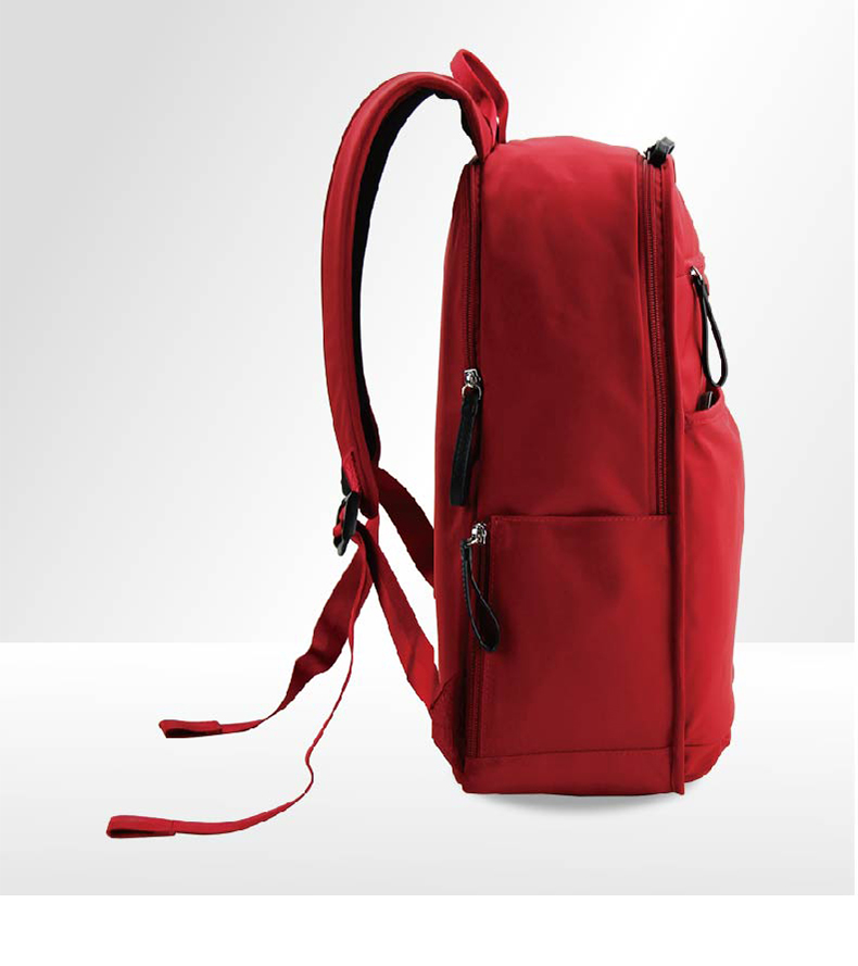 horizon地平线轻便耐用休闲双肩包女大容量商务背包男 中国红